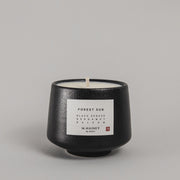 forest sun candle in japanese teacup